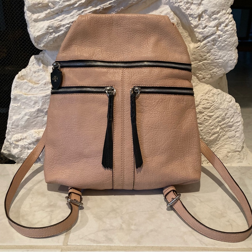 NWOT orYANY by Chloe Leather Backpack pebbled leather convertible style